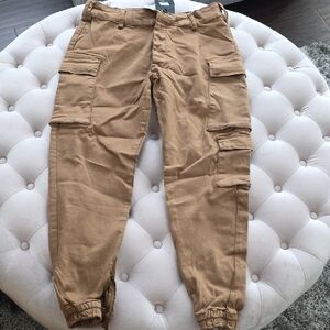Fashion Nova Kailey Tan Cargo Pants Sz L